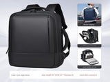 Black Expandable Business Laptop Backpack with USB Charging Port - Large Capacity Work & Travel Bag V888-ELOSUNG34336