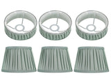 6Pcs Modern Wall Light Lampshade Cloth Fabric Lamp Cover Accessory for Chandeliers Green V1294-YM0901-3119200093211