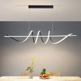 BAMDECOR A202 Modern LED Linear Pendant Lights with Dimmable LED 1.8 Meters V255-BAM-A202-1.8-BLK