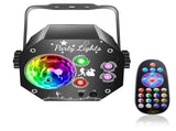 3-in-1 Magic Ball Stage Strobe Purple RGB Disco Party Light with 72 Patterns, DJ V1294-YM0901-3119250079511