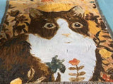 Cat Artistic Jacquard Throw Blanket - American Style Illustrated Sofa Cover & Tapestry - 130 x 160cm V888-ELOSUNG28840