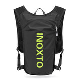 Lightweight Hydration Running Vest with 5L Capacity and Reflective Strips, Black backpack with green V888-ELOSUNG15407