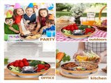 Veggie Tray with Lid and Dip,Divided Serving Tray with Lid Snack Tray with Lid for Platter,Relish V1366-AZ2-W-15905