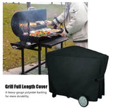 Waterproof 420D Polyester Grill Cover Compatible with Weber Q2000 and Q3000 Gas Grills, UV Resistant V1189-LC-HW-00433