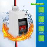 32A DC500V Breaker Box PV Disconnect Switch with IP65 Waterproof Box V1192-AZ-W-28555