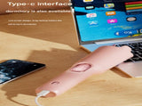 White Portable Cordless Hair Curler - USB-C Rechargeable Automatic Hair Waver with Ceramic Barrel & V888-ELOSUNG32837