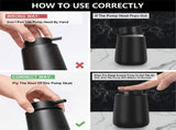 Foaming Soap Dispenser, 2 Pack Foam Hand Soap Dispenser for Bathroom & Kitchen, 12 Oz Dish Foaming V1366-AZ2-W-16328