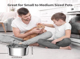 304 Stainless Steel 3.2L Pet Water Fountain with Triple Filtration, Ultra-Quiet Pump, and V1341-ZY-6K3URG8R-C1