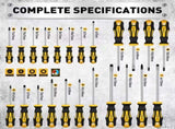 140Pcs Magnetic Screwdriver Set Hex Key Magnetizer Demagnetizer Precision Screwdriver V465-87056