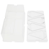 10pcs Baking Cake Box 4 Grid Triangular Transparent Material Cake Box for Dessert Bakery V1294-YM0721-3118210047611