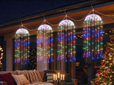 Jingle Jollys Christmas Lights Solar Jellyfish 4Pcs Garden Decorative Multi-Color XMAS-JLF-224LED-4PC-MC