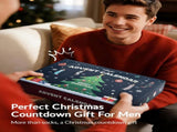 Advent 2025 Adult Men 24 Days of Christmas Cotton Socks US 7-13 Fun Christmas Sock Advent V1079-SOCKRED