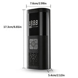 Black Portable Car Tire Inflator 150PSI Inflator Digital Tire Pressure Gauge LED V1106-806-BLA-04463