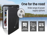 GECKO 57L Portable Camping Bar Fridge with Freezer 12V/24V, Black V219-CAPFOFGEKA06B