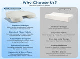 Side Sleeper Pillow for Adults with Arm Holes, Slow Rebound Memory Foam Arm Pillow for Comfortable V1107-115-56521-BLU