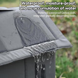 Gray Cat and Dog Bed, Waterproof Insulated Durable House, Compatible with Cats and Dogs, Winter V1188-MS-325-0002