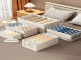 362520cm 2PCS Uncovered With Lid Fabric Clothes Box Foldable Wardrobe Visible Window Garment V1366-AZ2-W-02808