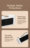 Portable Desktop Space Heater, Fast Heating PTC Ceramic Heater With Dual Heat Modes 450W/800W, V1221-XM-LB2558-GM100