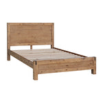 Bed Frame King Size in Solid Wood Veneered Acacia Bedroom Timber Slat in Oak V43-BED-NOWKOK