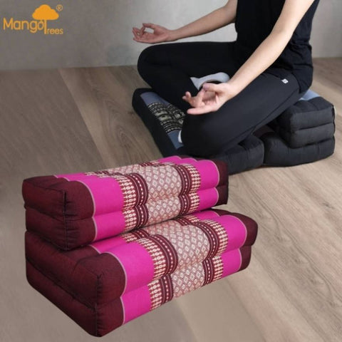 3-Fold Zafu Meditation Cushion Set Pink V574-TTP3SEATPINK