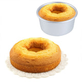 8 Pcs 4-Inch Anodized Round Chiffon Cake Pans Non-Stick Living Bottom Baking Molds for Household Use V1192-AZ-W-20286