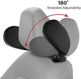 Car Travel Headrest 180 Adjustable and Washable Pillow PU Leather V178-12069