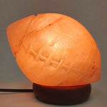 12V 12W Rugby Himalayan Pink Salt Lamp Carved Footy Rock Crystal Light Bulb On/Off V238-SUPDZ-32752465641552