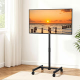 Artiss TV Stand 13-50" Universal Mobile Adjustable Height TV Stand with Wheels TV-MOUN-1004-BK