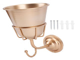 Wall Vessel Stainless Steel Vintage Wall Mounted Vase Hanging Organizer for Artificial Plants Home V1294-YM0901-3115250021111