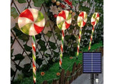 4 Packs Solar Lollipops Cane Light Candy Cane Walkside Lights With 8 Modes 39.5*20*8cm V1263-JX-1640
