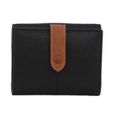 Pierre Cardin Womens Leather Bi-Fold Tab Wallet Ladies - Black V563-PC-3606-BLK