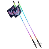 VEVOR 2 PCS 4 FT Whip Light, APP & RF Remote Control Led Whip Light, Waterproof 360&deg; Spiral RGB V952-CRKJPPTDZ4YCDGFM9V9