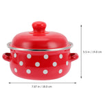 HOOWIFFY Red Enamel Pot - Daily Use Cookware for Kitchen, Versatile and Easy to Clean V1189-WXFWAL-20260326-02699
