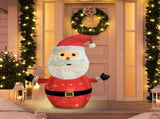Lighted Christmas Santa Claus Decoration Lantern, 45 LED Collapsible Pop-Up Ornament with 8 Light V1107-LIGHTED CHRISTMAS SANTA CLAUS DECORATION LANTERN