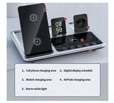 Zureze 4-in-1 Clock Wireless Charger Stand V1263-JX-5006