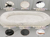 Fluffy Donut-Shaped Pet Bed- Soft, Cozy, and Anti-Anxiety for Dogs and Cats, Machine Washable V888-ELOSUNG10244