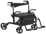 2 in 1 Rollator Walker & Transport Chair for Seniors, Folding Rolling Walker Wheelchair Combo & V952-EHYZXQCKJLQ8L86XDV0