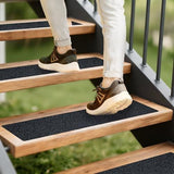 6"x28" Stair Treads Non-Slip 10-Pack Waterproof Heavy-Duty Best Grip Tape Grit Non Slip, V1107-116-94103-BLK5