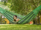 Outdoor undercover cotton Mayan Legacy hammock King size Jardin V97-TKJARDIN