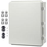 Outdoor Electrical Junction Box, 350 x 250 x 150 mm, ABS Plastic Electrical Enclosure Box with V952-SLJXHABS14X138LEDV0