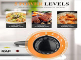 Double Burner Electric Ceramic Cooktop 2000W Countertop Hot Plate with 5-Level Temperature Control, V1341-ZY-6RD9N6JA-WHITE