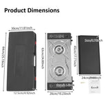 2 Burner Butane Countertop, Portable Adjustable Burners with Carry Case, Portable Camping V255-YC-TWIN-STOVE