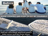 Snow Camouflage EVA Boat Deck Mat - Non-Slip, Waterproof Flooring for Yacht, Boat, and Outdoor V888-ELOSUNG36758