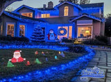 LED White Christmas Lights Outdoor, String Lights Plug in Extendable, 8 Modes Christmas Tree V1107-124-75959-BLU-100M1000