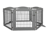PaWz 6 Panels Pet Dog Playpen Puppy Grey PT1173-GY