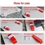 1.5mm Tile Leveling System Clips Levelling Spacer Tiling Tools Floor 1000PCS V201-W12551938