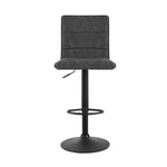 Artiss 2x Bar Stools Gas Lift Vintage Leather Grey BA-K-7231-GYX2