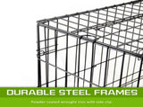 Wire Dog Cage Foldable Crate Kennel 48in with Tray PINK Cover Combo V274-PET-WCCV48-PK