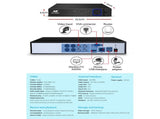 UL-tech CCTV Security System 4CH DVR 4 Cameras 1TB Hard Drive CCTV-4C-4S-BK-T