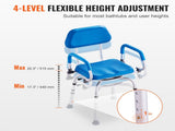 Swivel Shower Chair 360 Degree, Adjustable Shower Seat with Pivoting Arms & Padded Bath Seat for V952-GDSYGZYTLSLKVG9ABV0